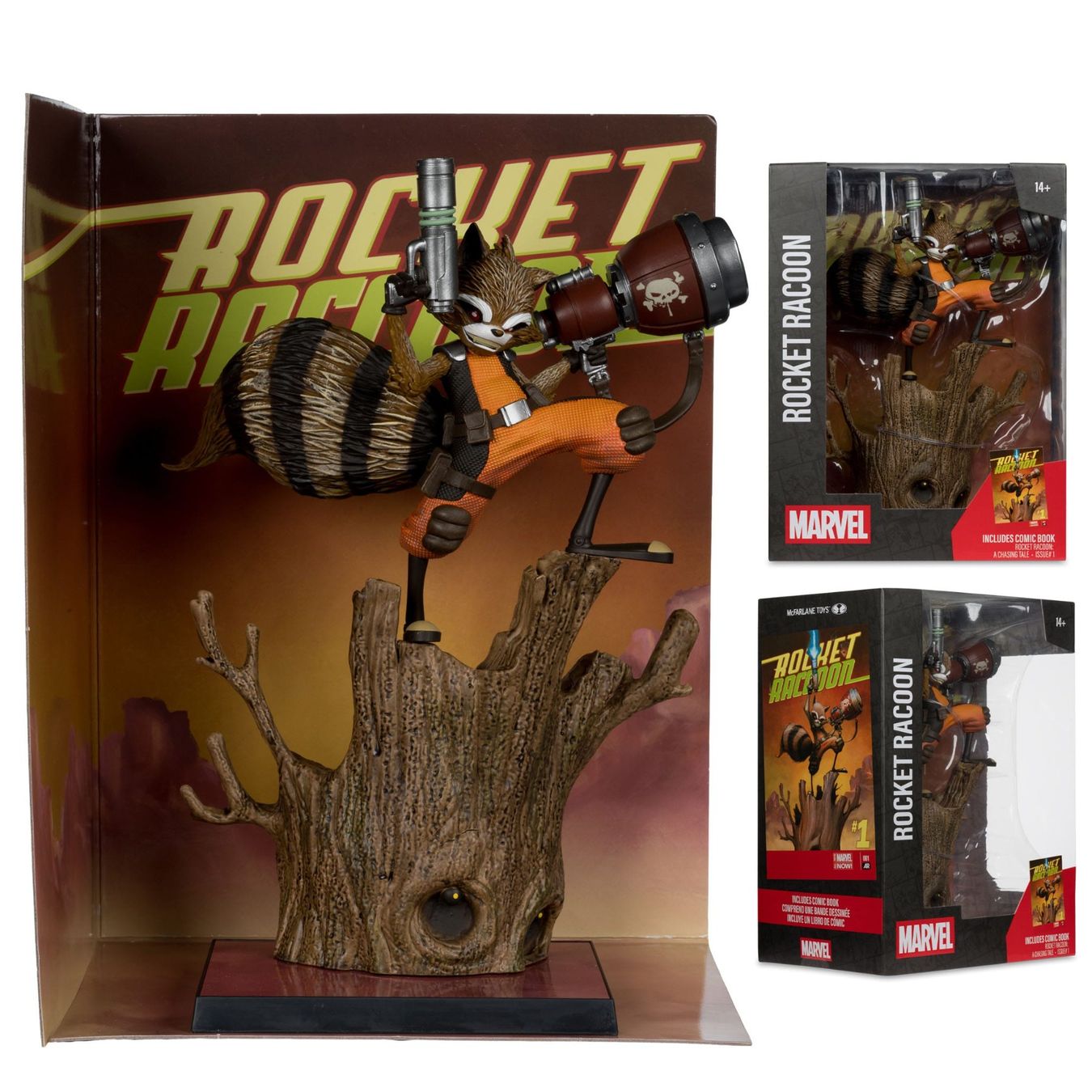 Statuette: Marvel Collection 1/6 Rocket Racoon A Chasing Tale #1 18 cm – Nuovo e nell'imballaggio originale da St-Imier venduto da ATTAKSHOP 4