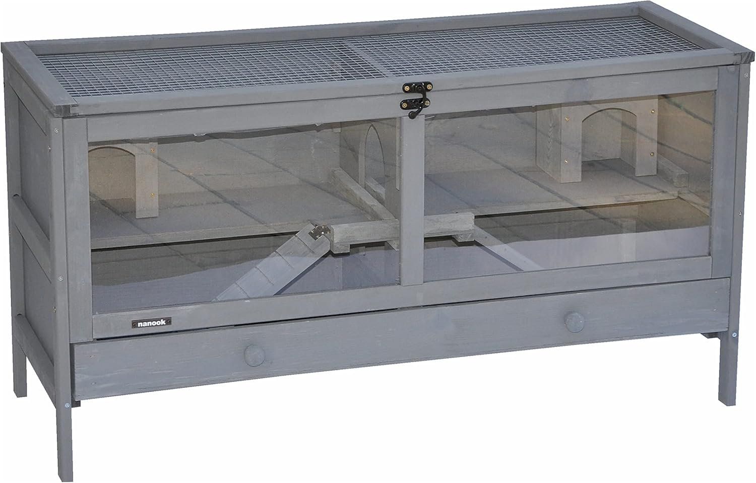 Gabbie, trasporto & Sicurezza: nanook Hamsterkäfig 92x38x48cm grau – Nuovo e nell'imballaggio originale da Bottighofen venduto da zaap 3