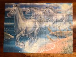 Adventskalender Puzzle, Drei Pferde am Meer