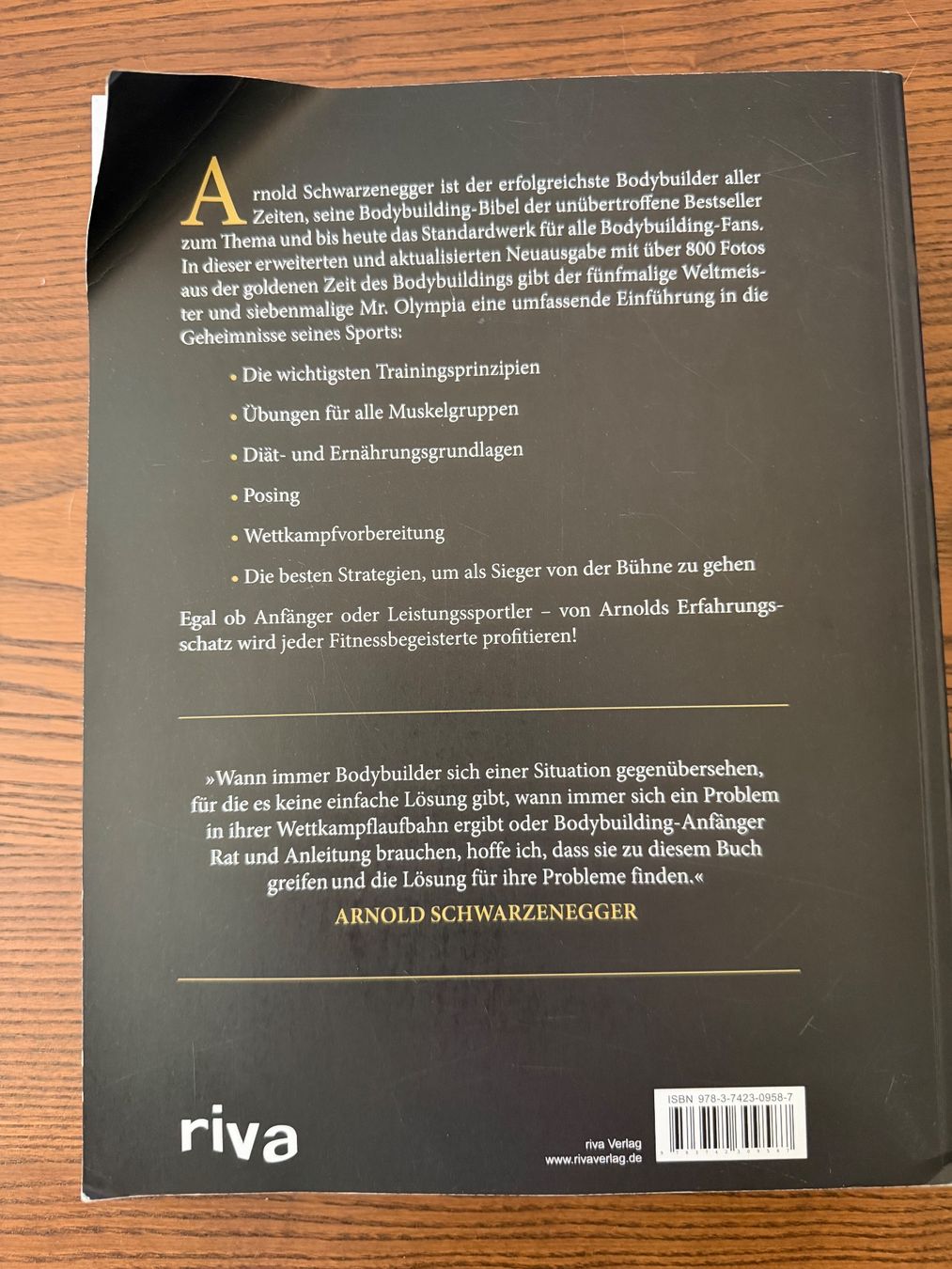 Libri: Arnold Schwarzenegger Bodybuilding Bibel Buch – Usato da Dübendorf venduto da morris_do 1