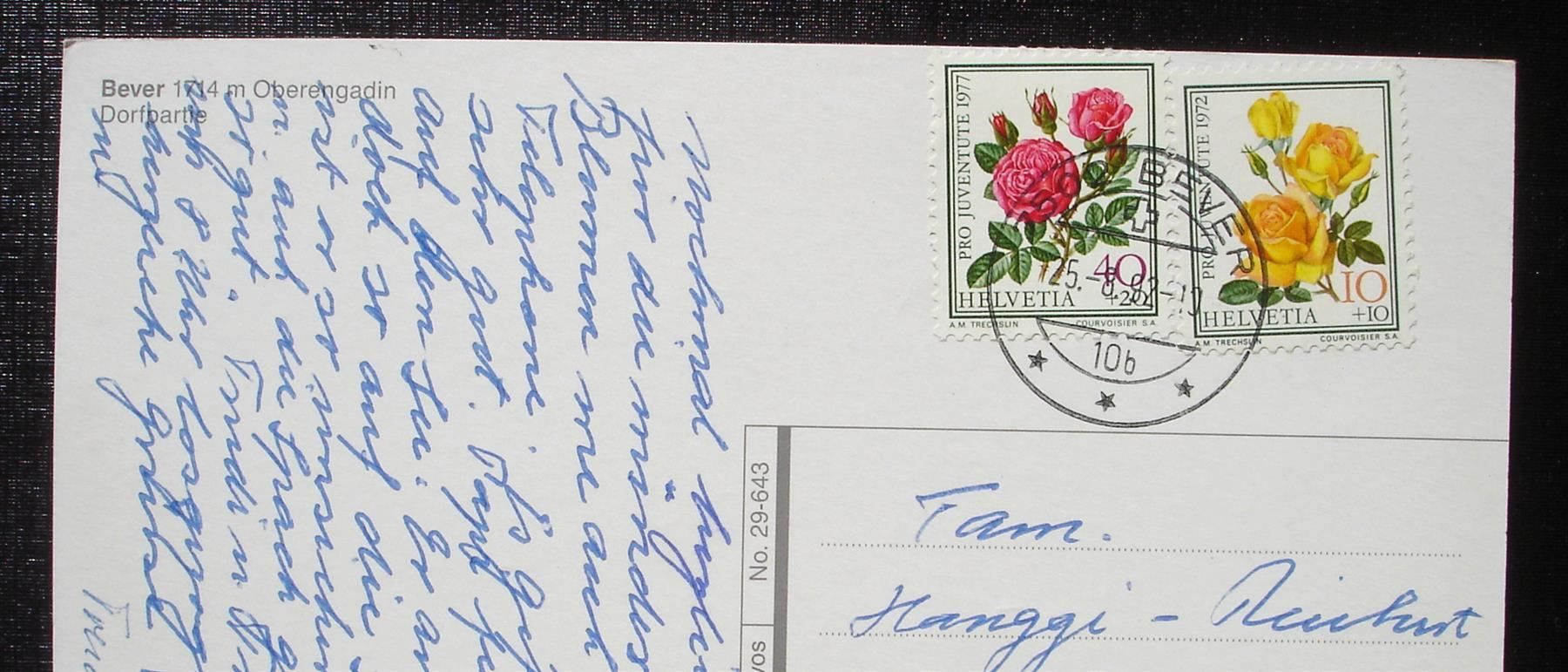 Cartoline postali: BEVER Dorfpartie – Usato da Jona venduto da philajona 1