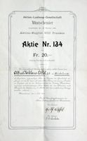Aktien-Lastwag-Gesellschaft Müntschemier - 1904