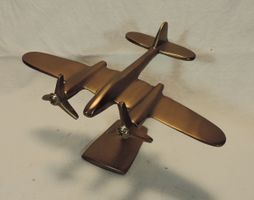 Vintage Propeller Flugzeug aus Messing