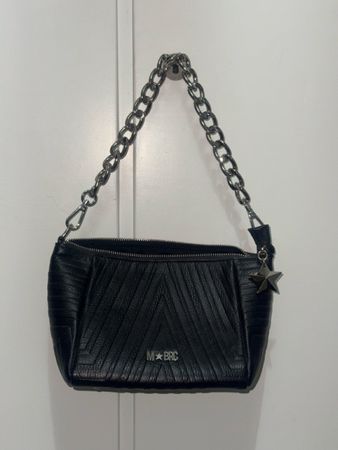 Handtasche MBRC schwarz mit Kettengriff neuwertig