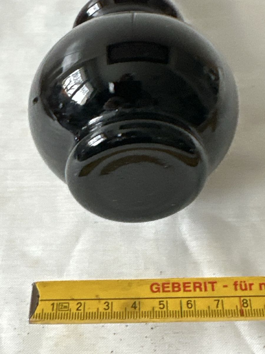 Vasi & Recipienti: Schöne, dunkle Vase mit Farbakzent rötlich  – Usato da Zürich venduto da Chaeffeler 5