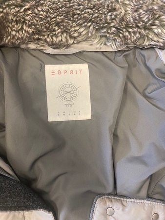 Esprit Winterjacke Daunenjacke Beige Gr. M