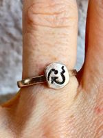 Vintage Silberring  Abstrakter Pfeil (54)