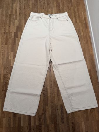 Scuffers Baggy Jeans Beige/Creme, Grösse 44, Leo-Details