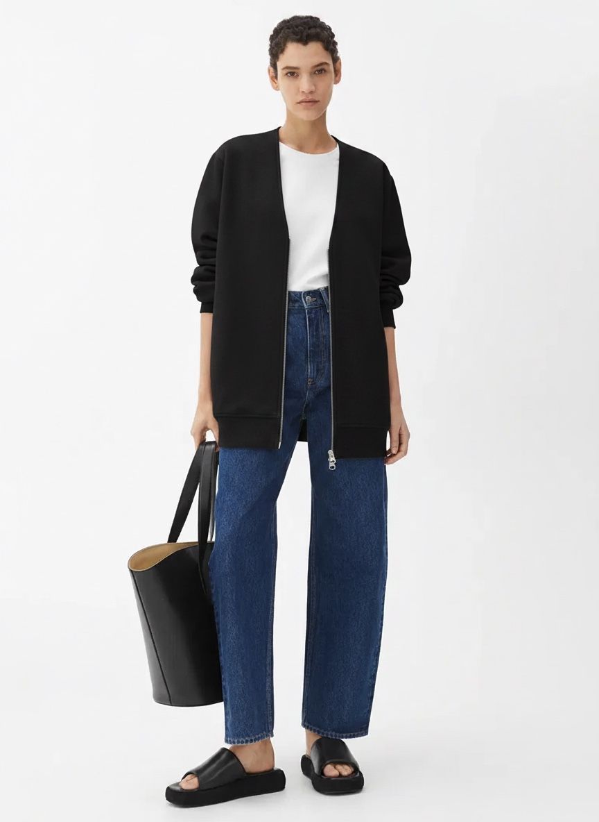 Arket Giacche: ARKET Sweatshirt Jacke Schwarz S – Usato da Lugnorre venduto da jettsett 1