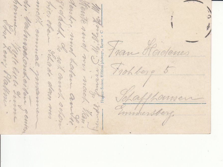 Cartoline postali: Kandersteg ca. 1925 – Usato da Bürglen TG venduto da StampGraf 1