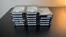 17x HP 600GB 10K SAS 2.5" Server Festplatten