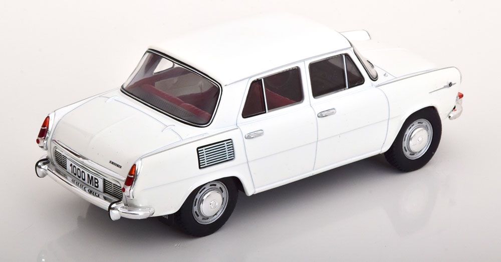 Skoda Modellini d'auto: SKODA 1000 MB WEISs 1:24 WHITEBOX – Nuovo e nell'imballaggio originale da Suhr venduto da Moebelsiralfred 1