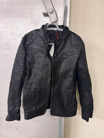 Herren Lederjacke John Devin Schwarz Grösse XS neu