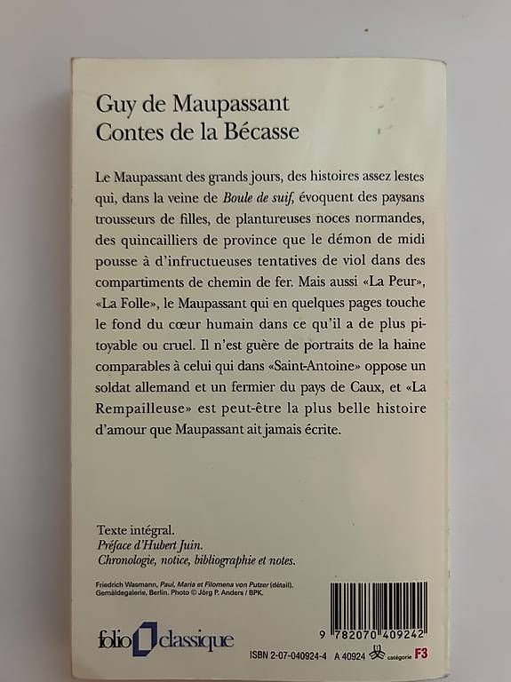 Libri: Maupassant contes de la Bécasse – Usato da Bern venduto da Nia_S 1