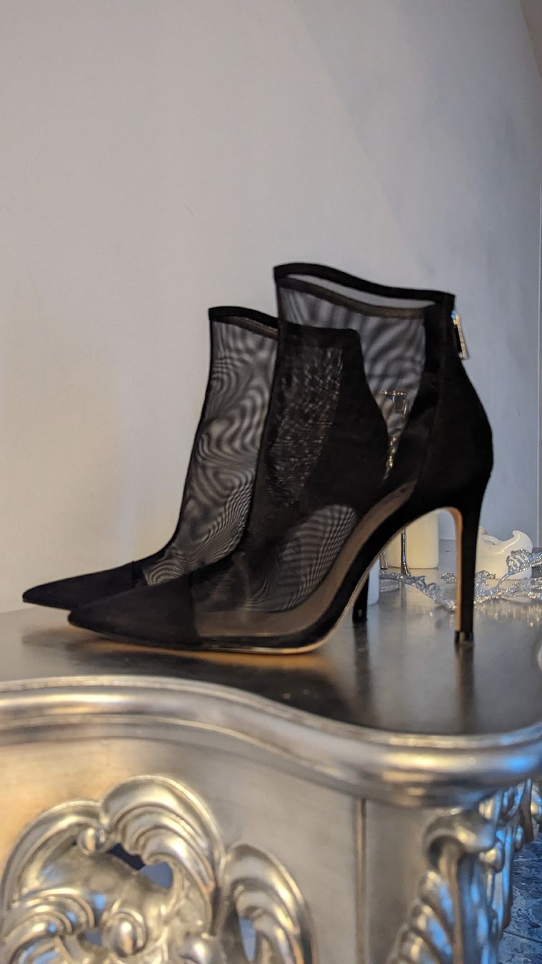 Zara Scarpe da donna: schicke transparente Stiefeletten – Nuovo (secondo la descrizione) da Winterthur venduto da losa_p966
