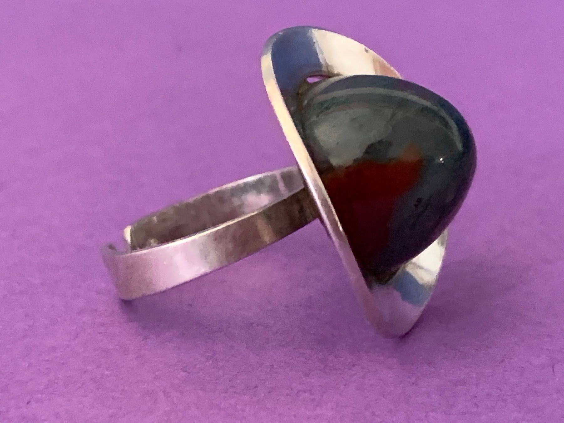 Ringe: Silberring  jaspis-grün (54) – Gebraucht aus Dittingen von Bellevista 7
