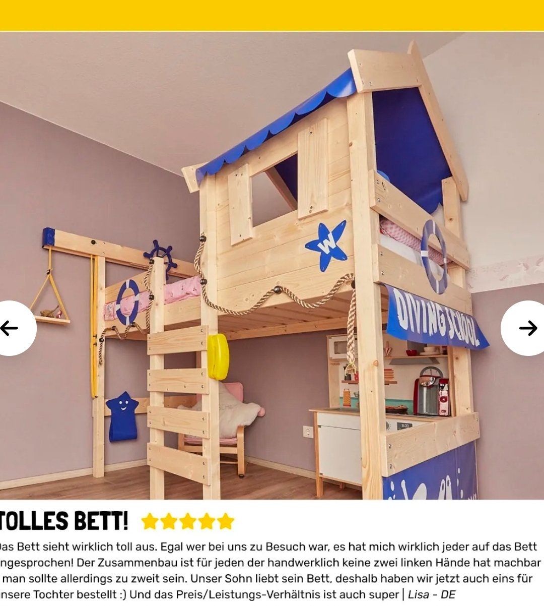 Lits: Kinder Bett Hoch – D'occasion à Winterthur par Sam.p.d 4