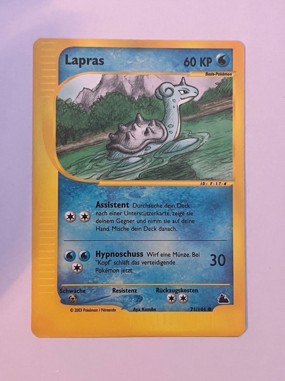 Pokémon Carte collezionabili: Pokemon - Skyridge  Lapras 71 – Usato da schaan venduto da Schokoloco