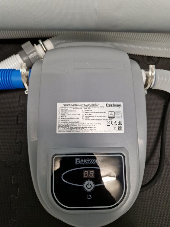 Wärme Pumpe Pool Ollewiellan Poolheizung Elektrisch 3000W, 29 X 42 Cm Pool Heizung Pool Wärmepumpe