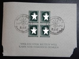 Deutsches Reich Kat. Block 8 gest. 1937