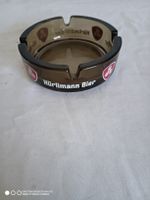 Aschenbecher Hürlimann Bier Glas braun Durchmesser ca. 10 cm