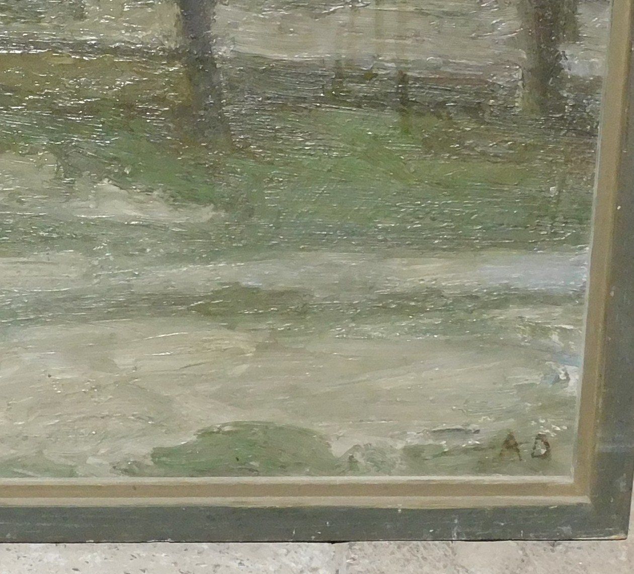 Dipinti: Kunst Ölgemälde mit Monogramm altes Ölbild   66 x 48 cm – Usato da Sursee venduto da 76 3