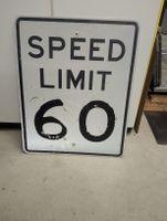 Verkehrsschild aus USA / Speed Limit 60