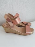 Sandales compensées femme rose gold été Gr. 39 occasion