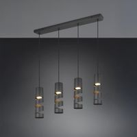 Pendelleuchte, 4 Strahler, 80 cm x 9 cm 