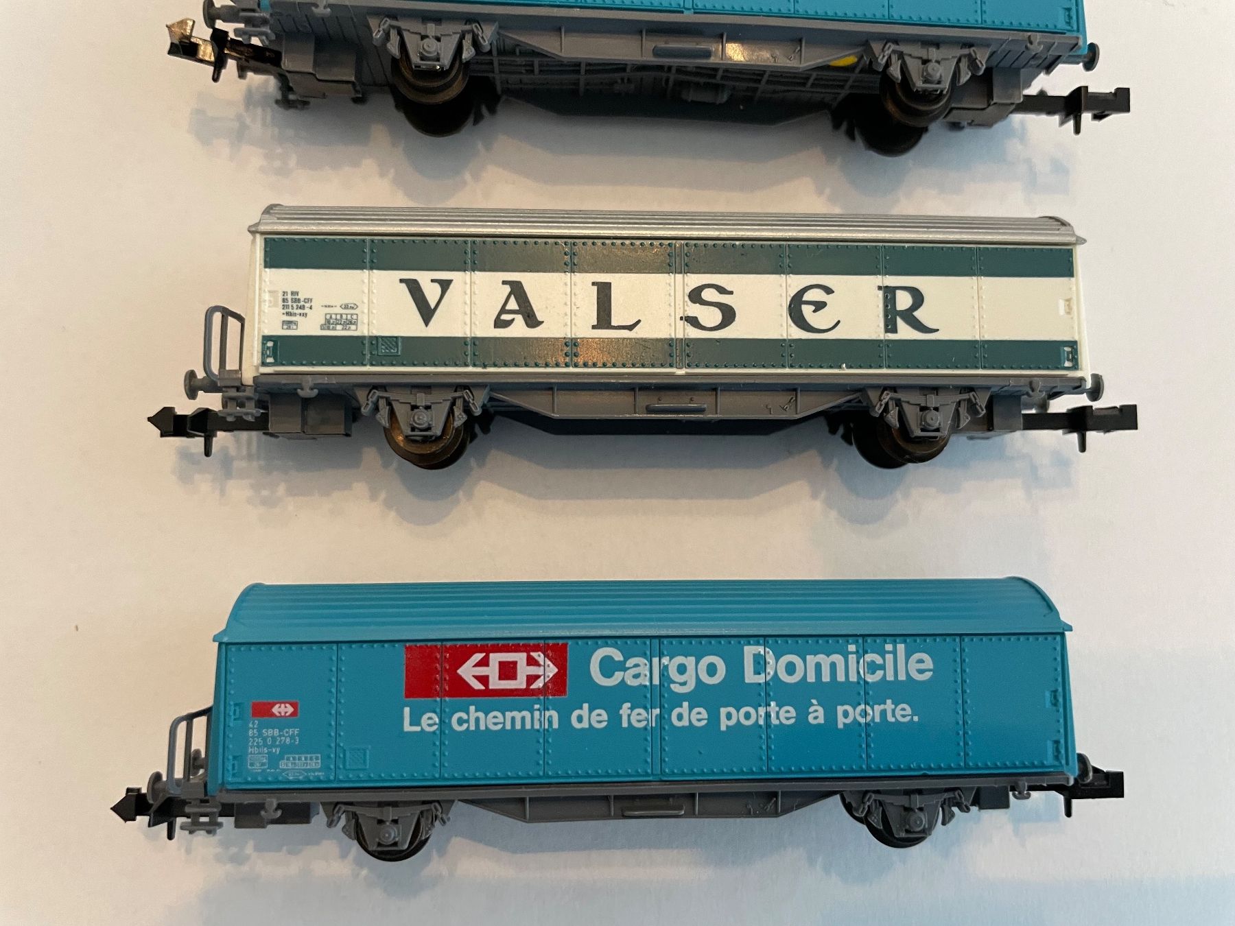 Modellini di ferrovie: Spur N  4x Werbewagen – Usato da Rorschach venduto da Karotten 2