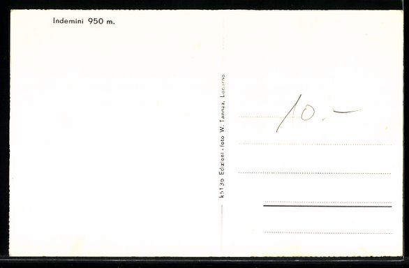 Cartes postales: Indemini, Dorfansicht am Hang mit Kirche – D'occasion à Berlin par bartko-reher 1