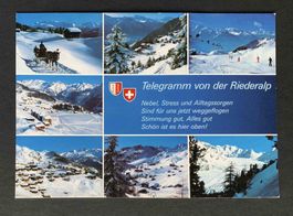 AK Telegramm von der Riederalp