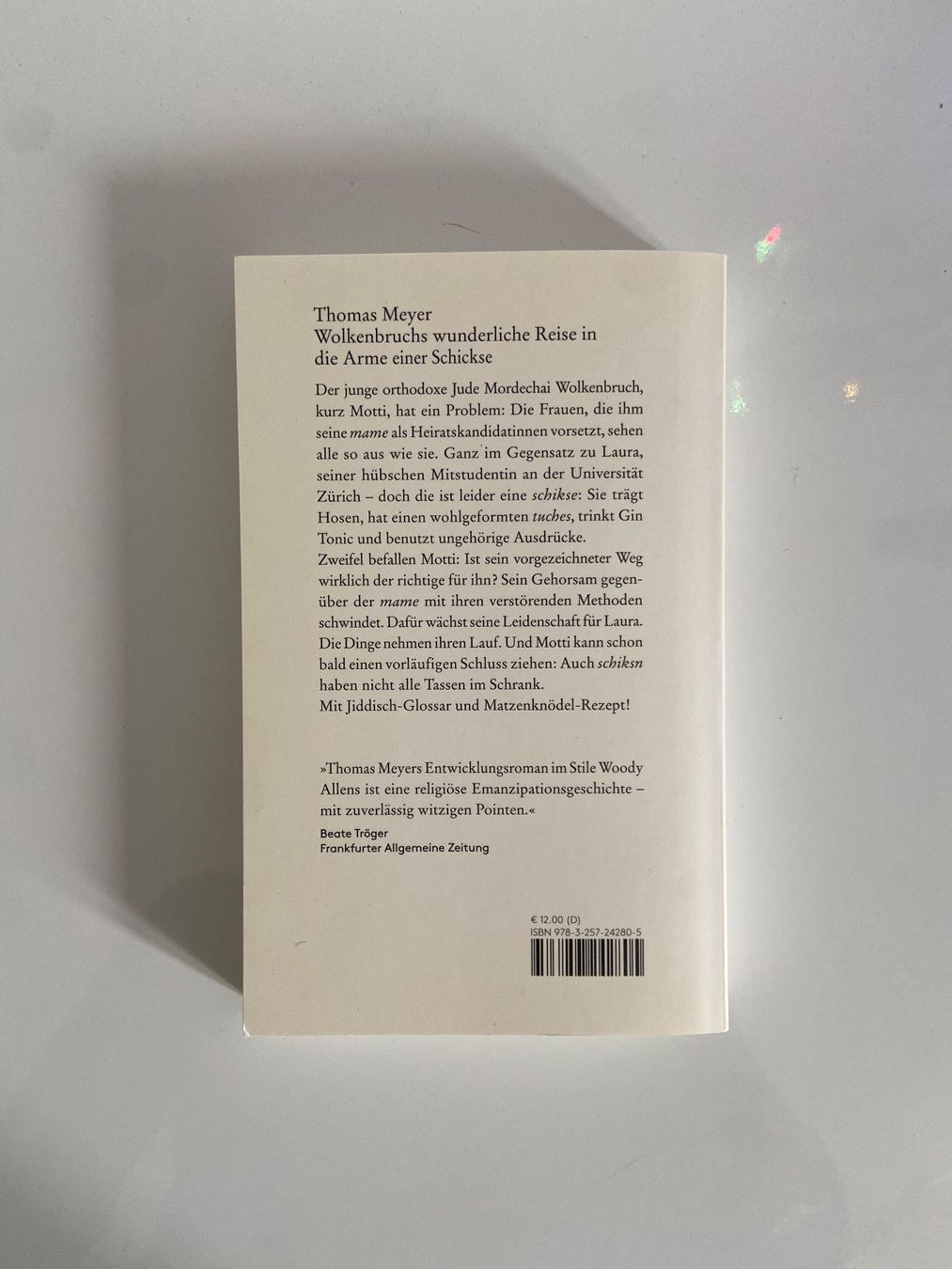 Libri: Thomas Meyer - Wolkenbruchs wunderliche Reise – Usato da Zürich venduto da dedasiba 1