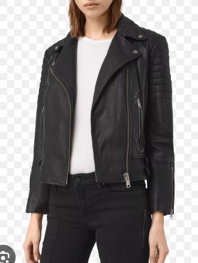 Giacche: All Saints Lederjacke in Schwarz – Usato da Port venduto da lau_pdf5 1