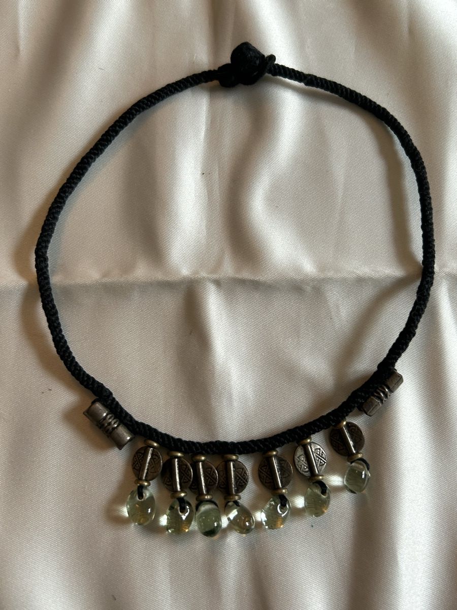 Catenine: Vintage Boho Chic Halskette schwarz Silber – Usato da Bern venduto da FreitagsSachen22 3