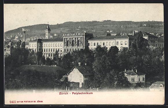 Ansichtskarten: AK Zürich, Blick zum Polytechnikum – Gebraucht aus Berlin von bartko-reher