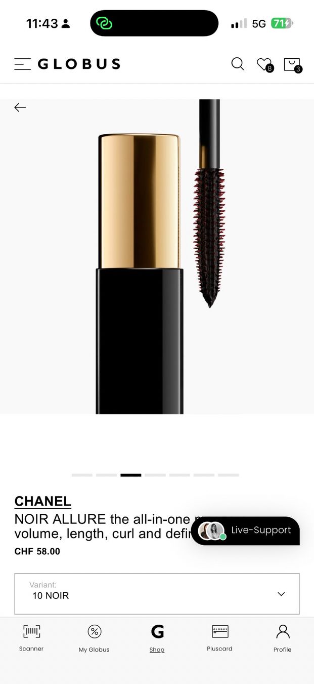 Chanel Make-up: Chanel Noir Allure Mascara 10 Noir – Nuovo e nell'imballaggio originale da Luzern venduto da sas_r89l 3