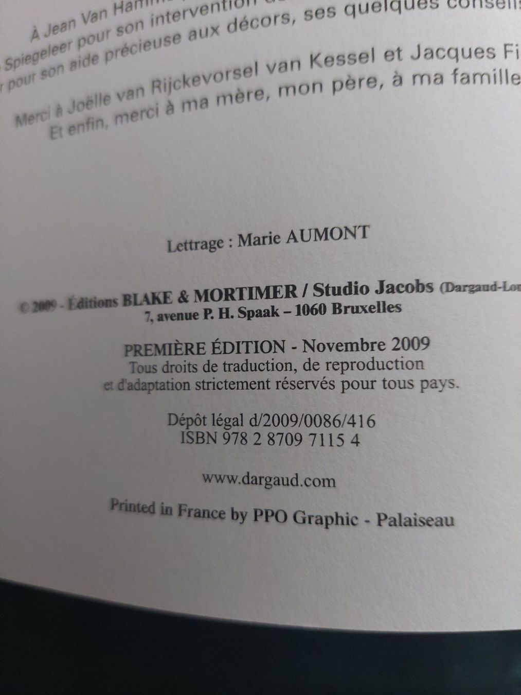 Comics: Blake et Mortimer La Malédiction des 30 Deniers EO 2009 BE+ – Gebraucht aus Genève von Blu_BD 4