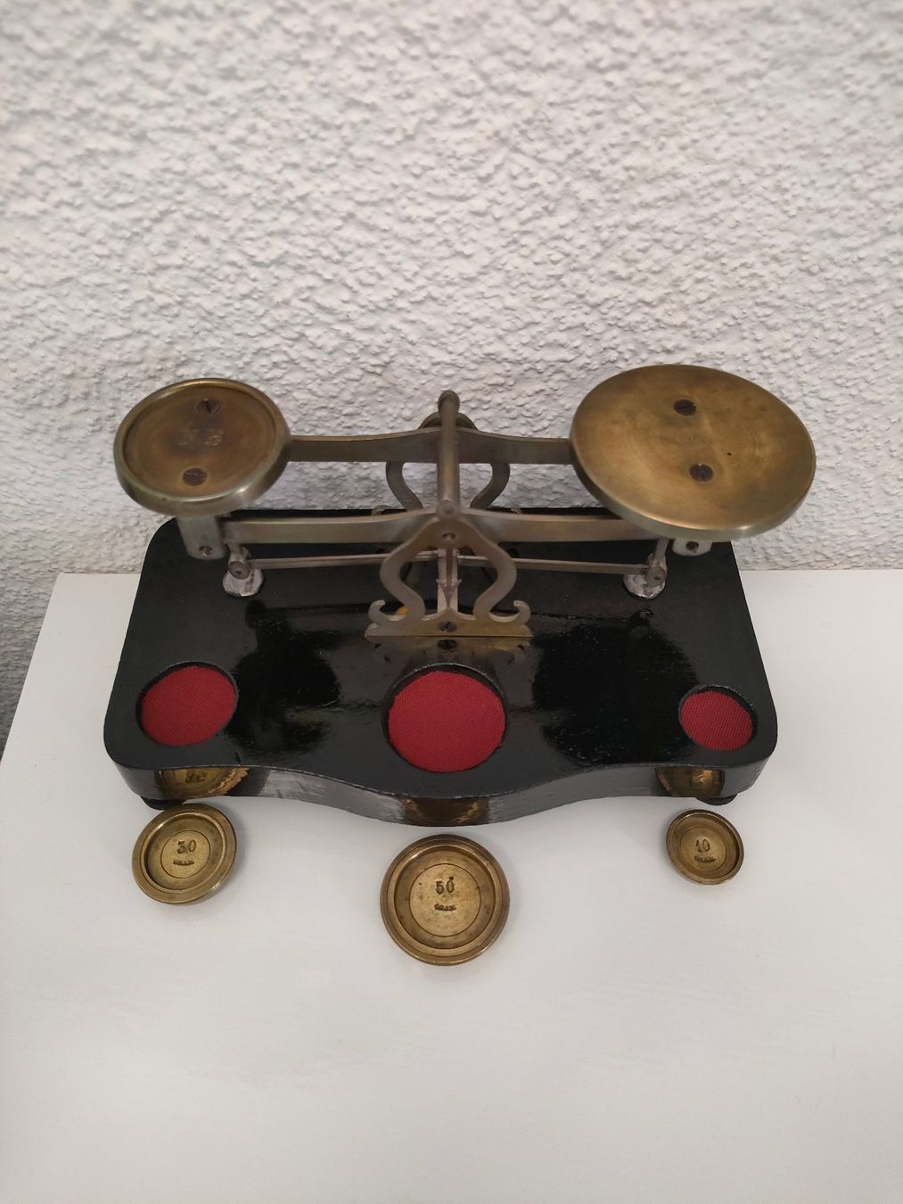 Altra tecnologia per ufficio: Vintage Messing Briefwaage mit Gewichten – Usato da Dietikon venduto da Tucumano1981 4