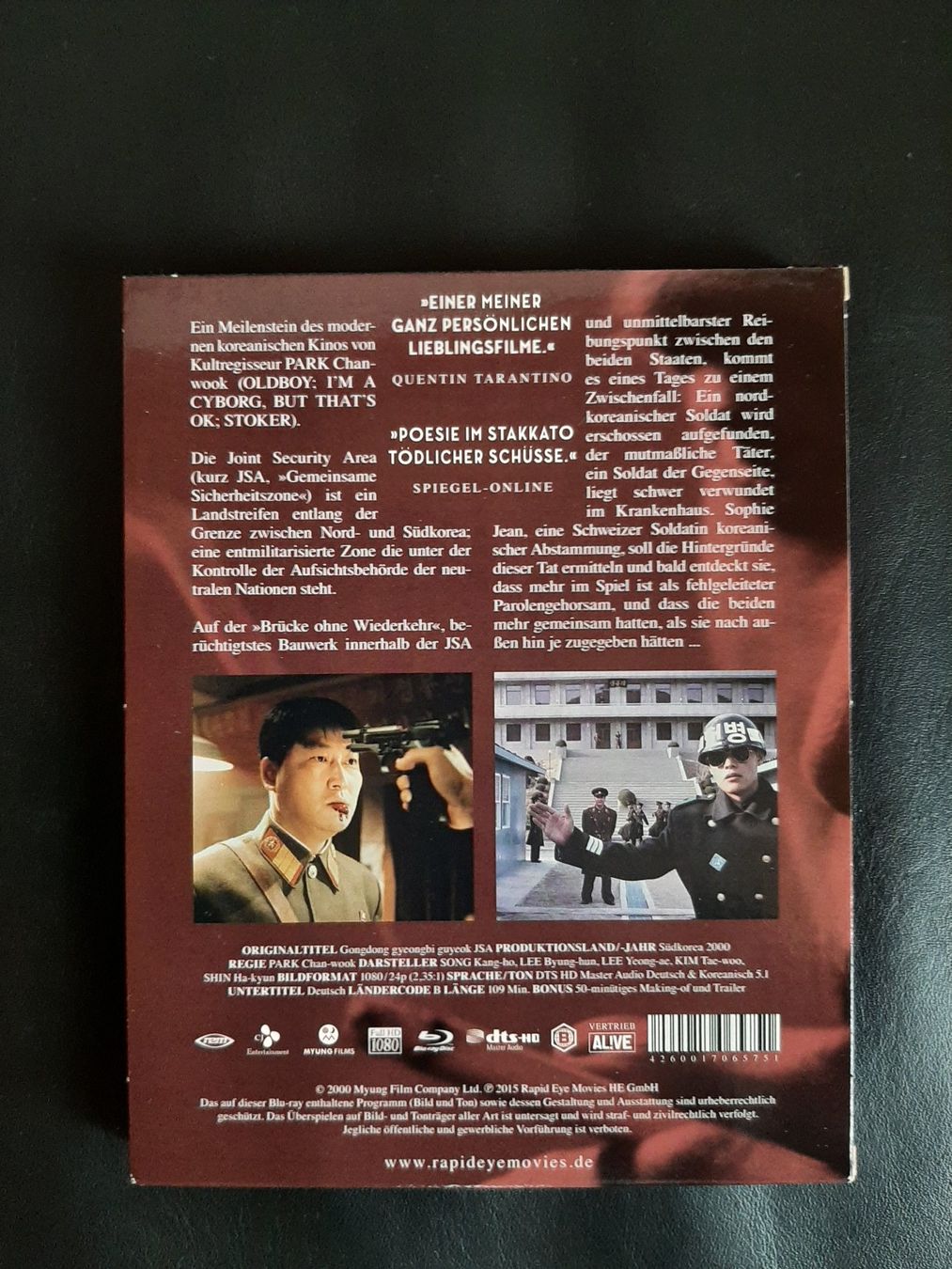 Tous les DVDs: Joint Security Area Blu-Ray im Schuber inkl. Booklet – D'occasion à Liestal par Film-Freak 1