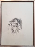Max Liebermann Holzschnitt Die ohnmächtige Sara