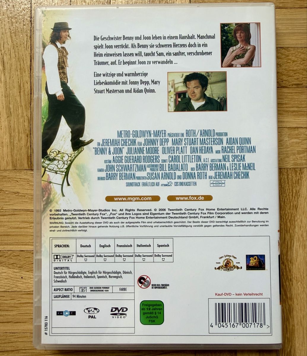 Tous les DVDs: DVD Benny & Joon – D'occasion à Allschwil par Ivyleaf 1