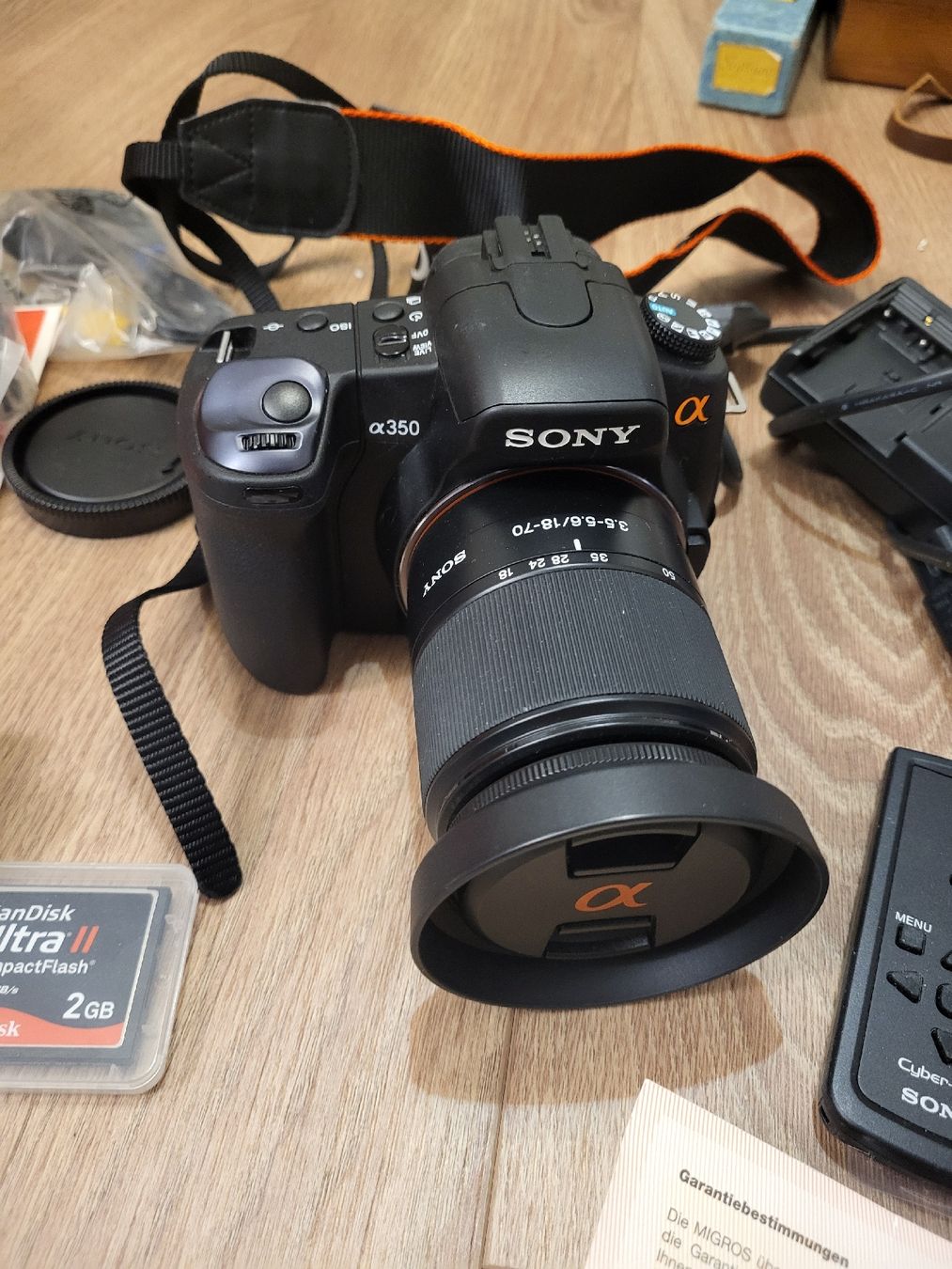Sony Kamera: Sony Alpha 350 Spiegelreflexkamera mit Objektiv a350 – Neu (gemäss Beschreibung) aus Allschwil von Uhrenbinz 2