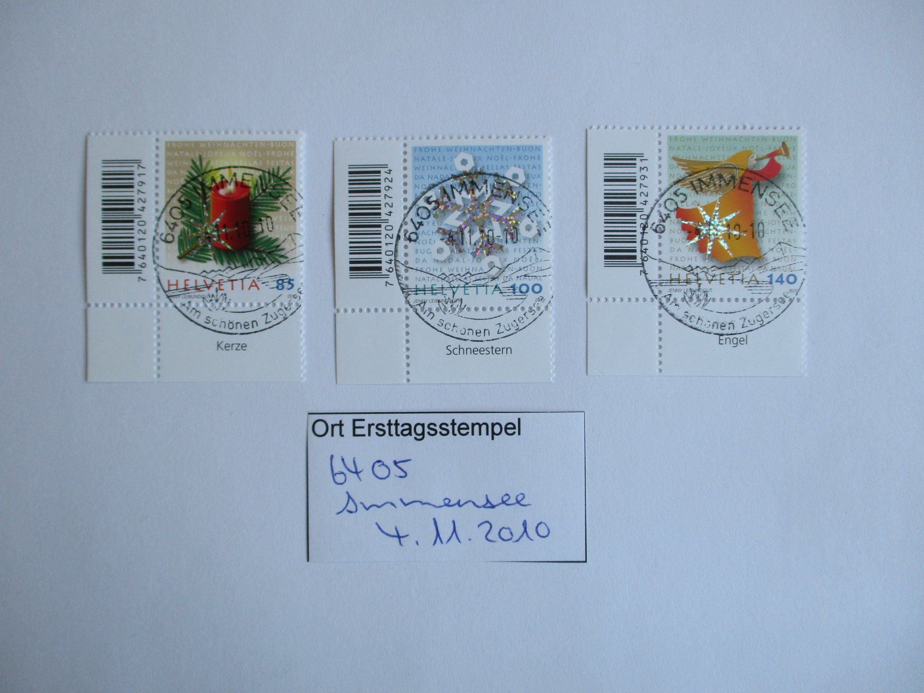Tous les timbres: Voll Ort Ersttagsstempel 6405 Immensee – D'occasion à Langnau b. Reiden par Aktuell88