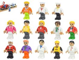 13 FIGUREN FAHRGÄSTE FÜR HOLZEISENBAHNEN - FIGUREN
