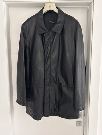 Giaccone in pelle Mabrun, tg. 54, nero - Autunno/Inverno