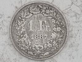 1 FR 1887 gute Erhaltung