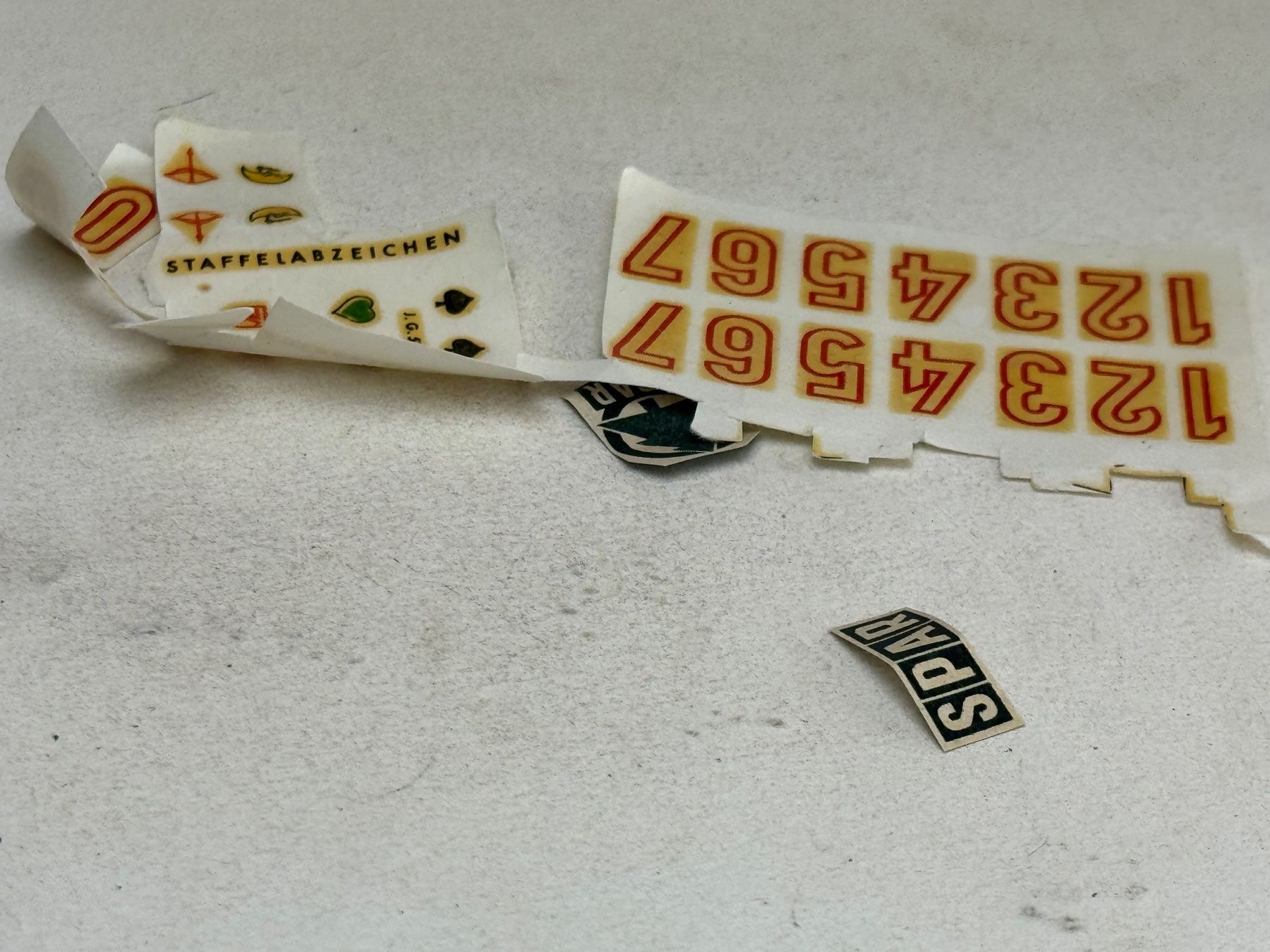 Faller Modellini d'auto: EB- Faller Decals Nummern und anderes – Usato da Elm venduto da Wikmtz