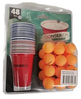 Beer Pong Spiel, 48-teilig, Bierpong  (neu/OVP)
