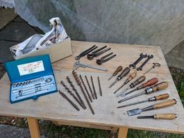 cooles vintage Werkzeug - Konvolut Schieblehre, Zangen, usw